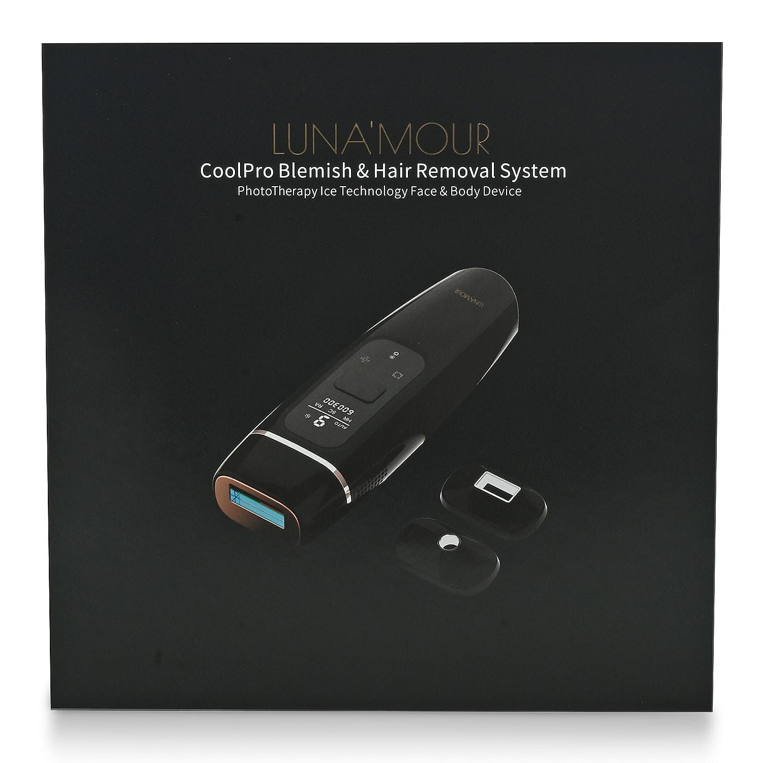 Luna'Mour CoolPro Intense Pulse Light Therapy Device Ice Technology, Skin Revitalizing, Blemish Lightening, and Hair Removing Device (FDA Approved)