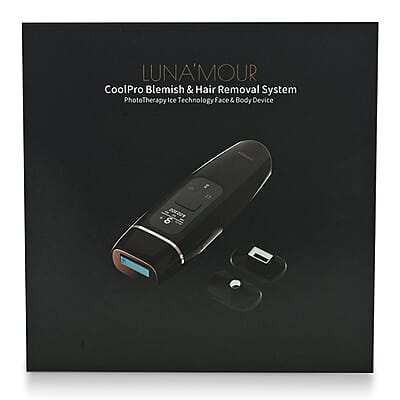 Luna'Mour CoolPro Intense Pulse Light Therapy Device Ice Technology, Skin Revitalizing, Blemish Lightening, and Hair Removing Device (FDA Approved)