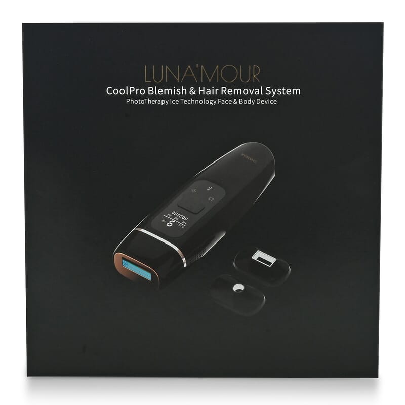 Luna'Mour CoolPro Intense Pulse Light Therapy Device Ice Technology, Skin Revitalizing, Blemish Lightening, and Hair Removing Device (FDA Approved)