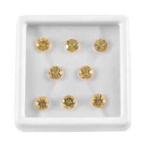 Yellow Beryl Assorted Box (Rnd 5 mm) 4.00 ctw Loose Gemstone