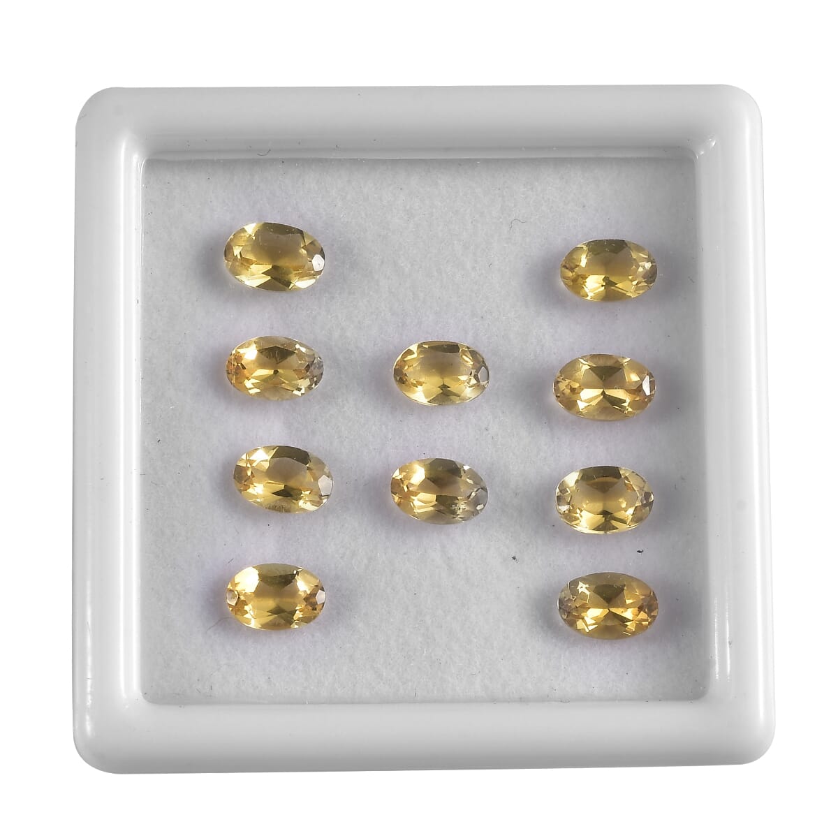 Yellow Beryl Assorted Box (Ovl 6x4 mm) 4.00 ctw Loose Gemstone image number 0