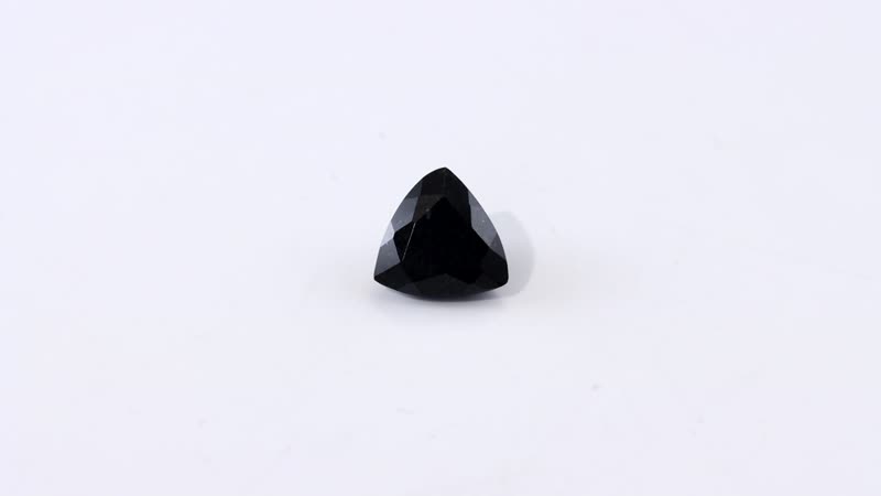 Australian Black Tourmaline (Trl 8 mm) 0.89 ctw Loose Gemstone