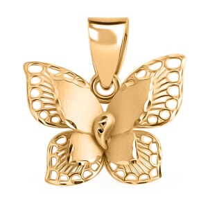 10K Yellow Gold Butterfly Pendant without Chain 0.95 Grams