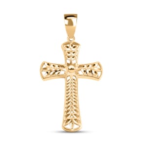 10K Yellow Gold Cross Pendant without Chain 1.66 Grams