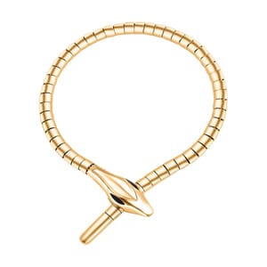 10K Yellow Gold Serpent Bracelet (7.25 In) 7.66 Grams
