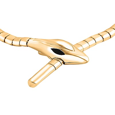 10K Yellow Gold Serpent Bracelet (7.25 In) 7.66 Grams