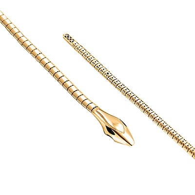 10K Yellow Gold Serpent Bracelet (7.25 In) 7.66 Grams
