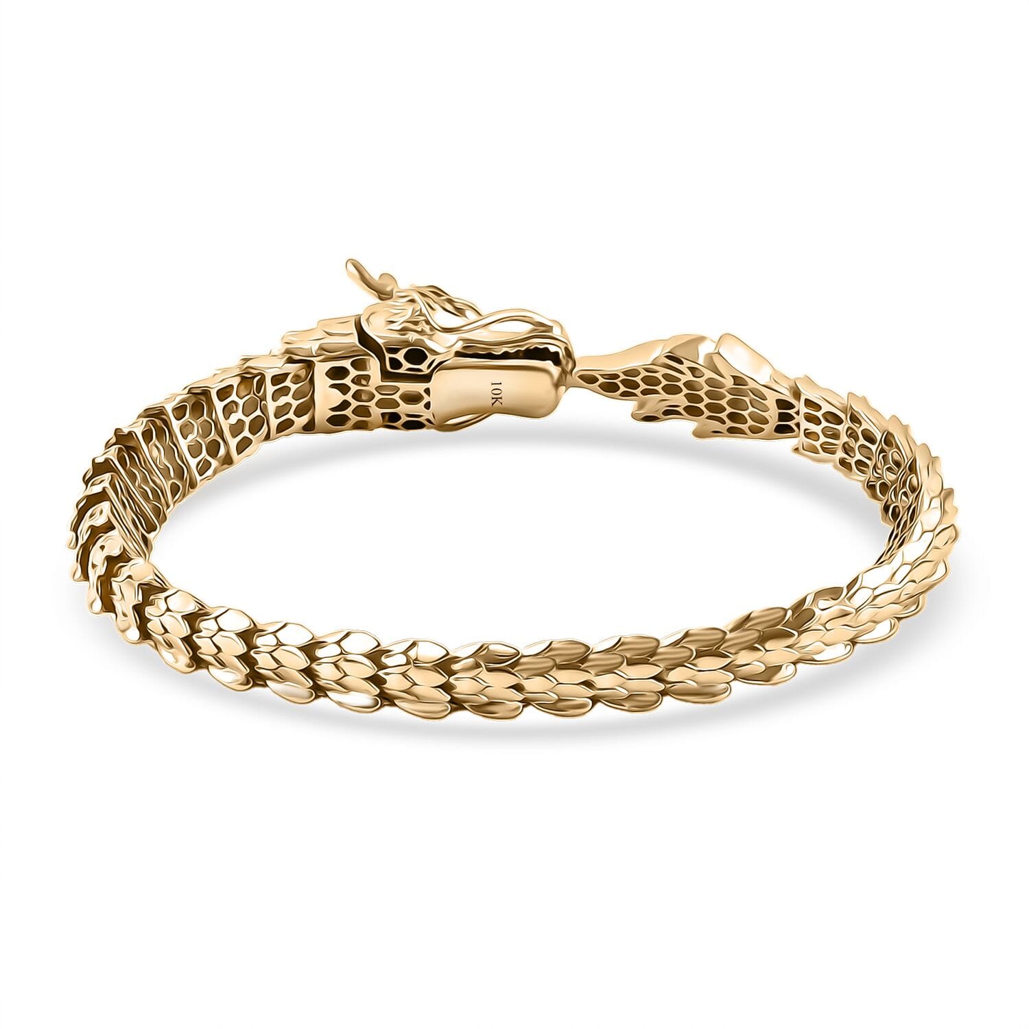 Buy 10K Yellow Gold Dragon Bracelet (7.25 In) 19.22 Grams at