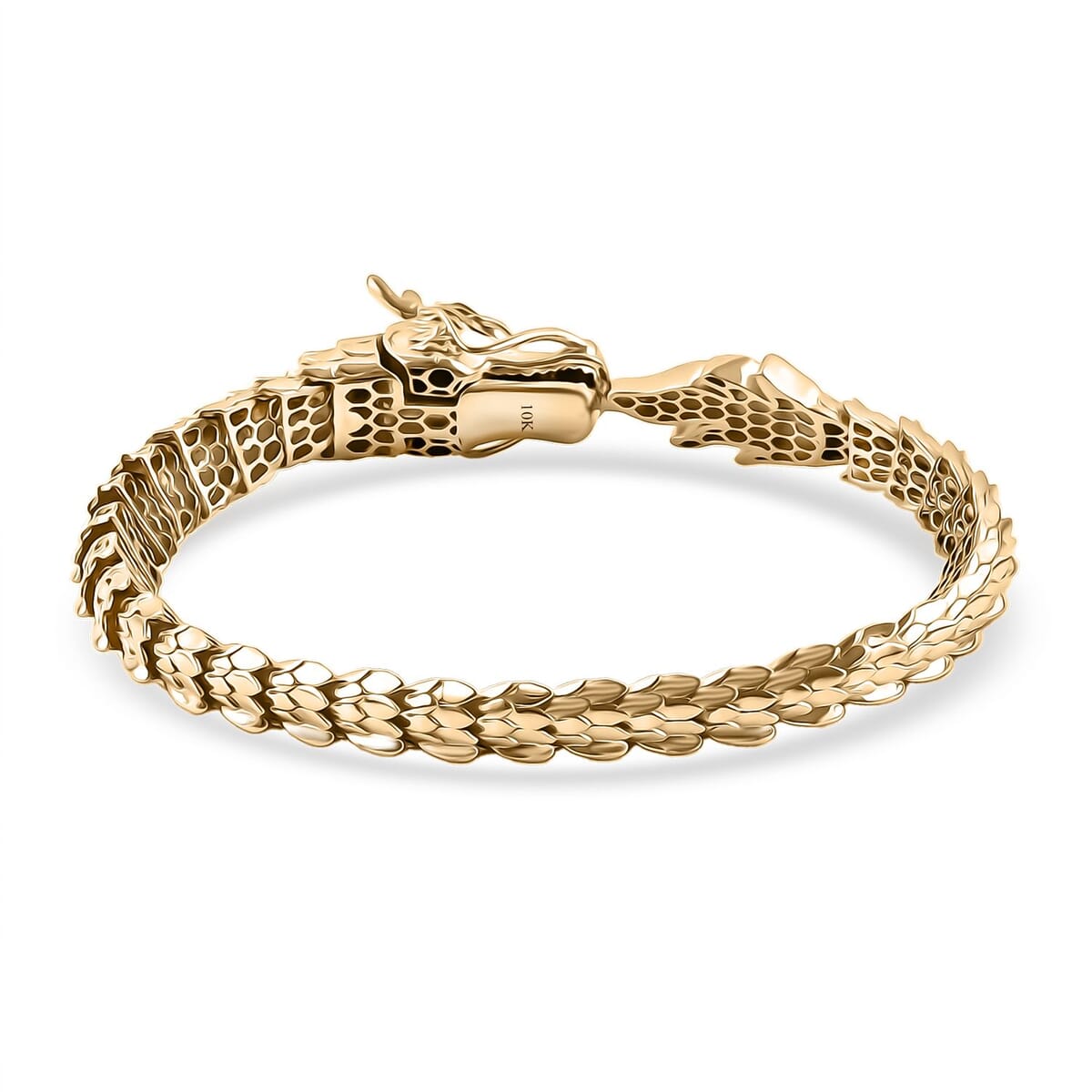10K Yellow Golden Dragon Bracelet (7.25 In) 20.90 Grams image number 3