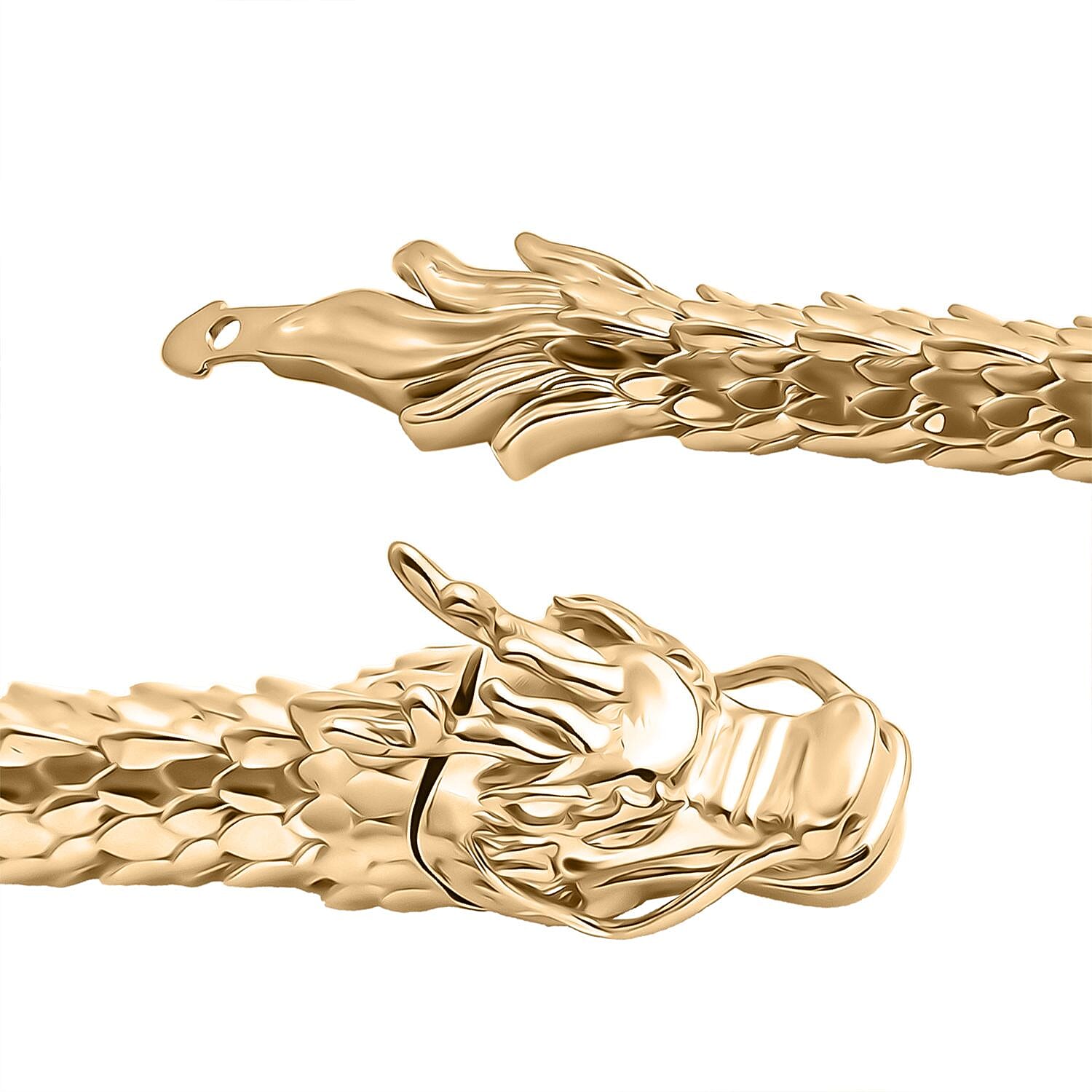 10K Yellow Golden Dragon Bracelet (7.25 In) 20.90 Grams
