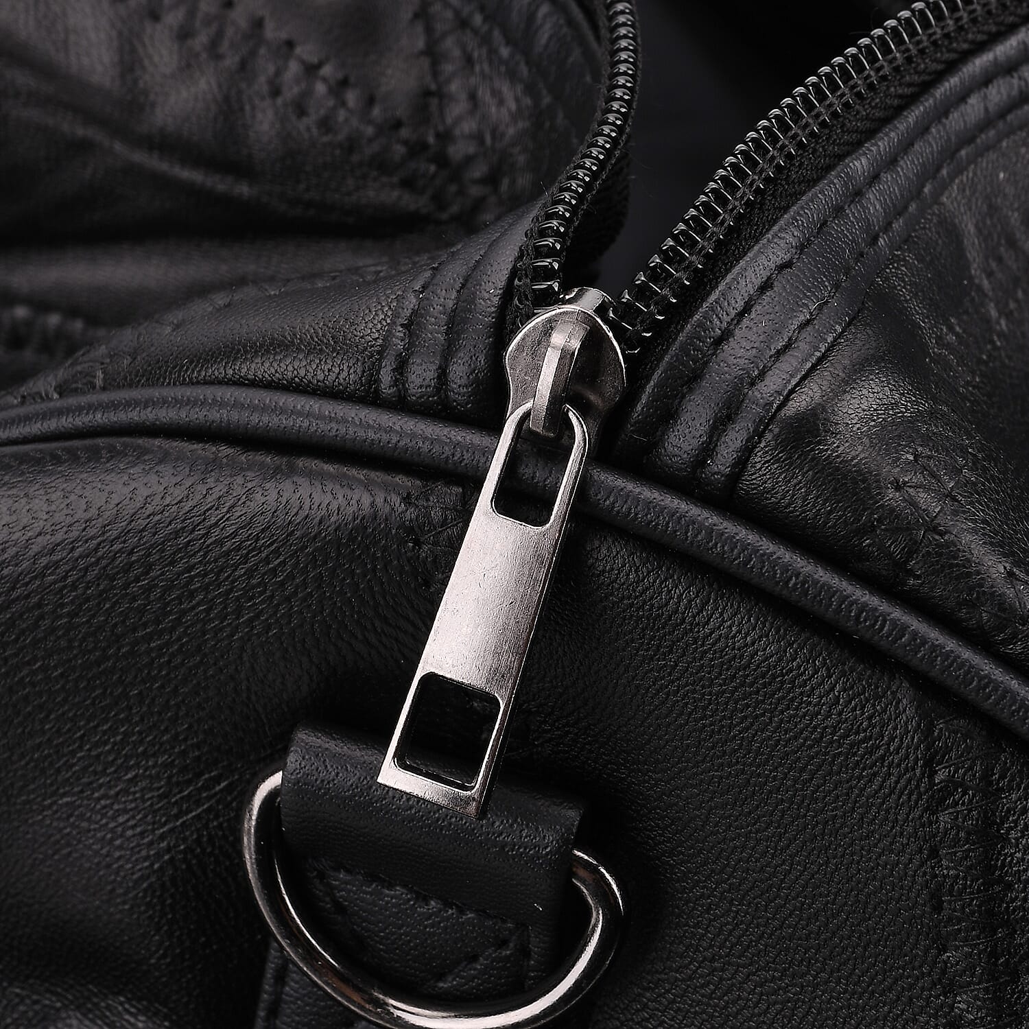 【完売】VINTAGE SHEEP LEATHER SYSTEM BAG XS Buy Black Patchwork Sheep Leather Travel Bag with Wheels at ShopLC.