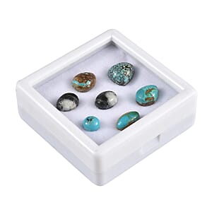 Blue Moon Turquoise Assorted Box (Mix Size) 15.00 ctw Loose Gemstone