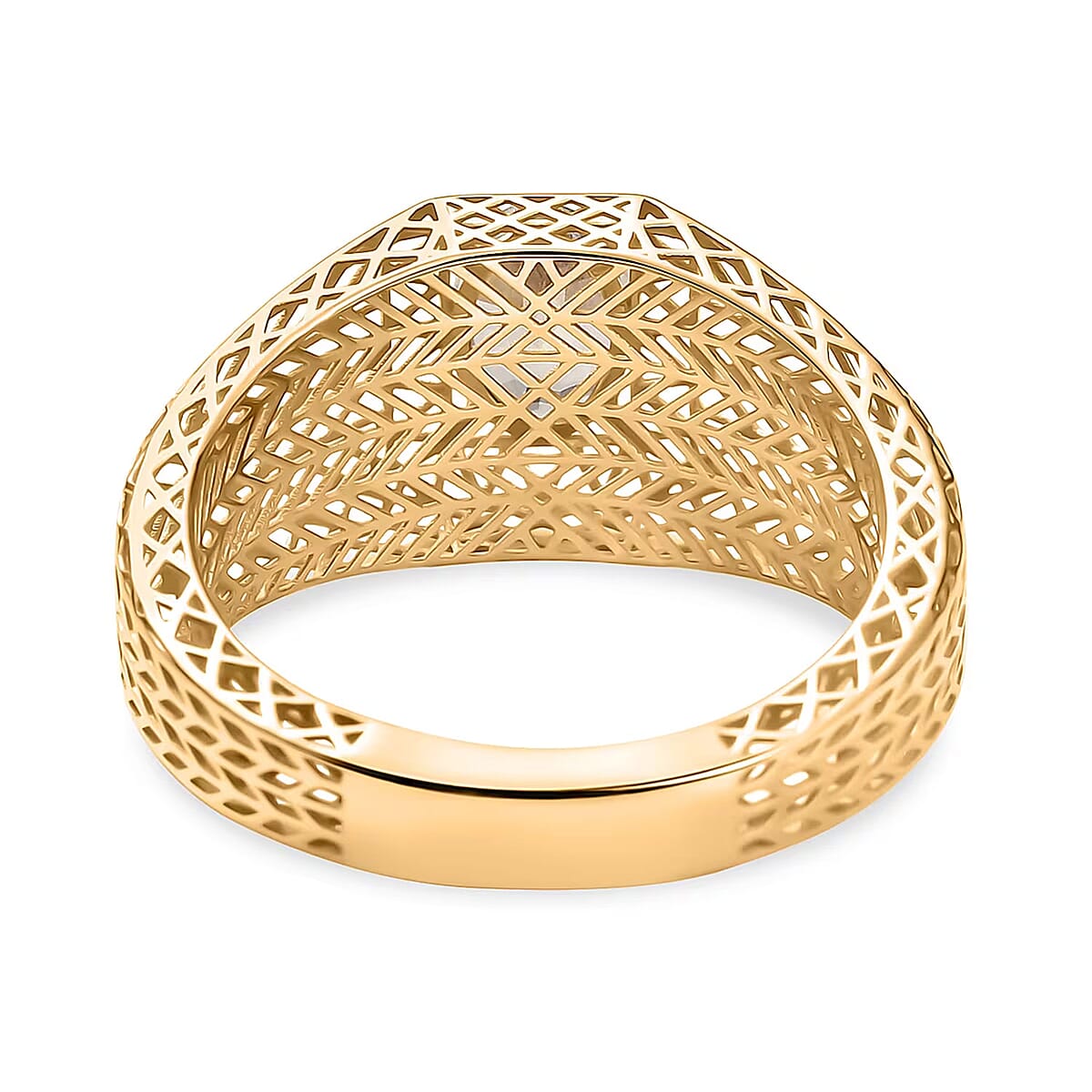 Mirage Collection AAA Turkizite Men's Ring in 10K Yellow Gold 1.25 ctw (Size 10.0) image number 6