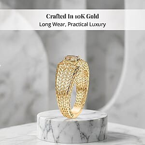 Mirage Collection AAA Turkizite Men's Ring in 10K Yellow Gold 1.25 ctw (Size 12.5)