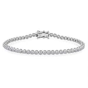 Luxuriant Lab Grown Diamond G SI 3.00 ctw Bracelet in Sterling Silver (7.00 In)