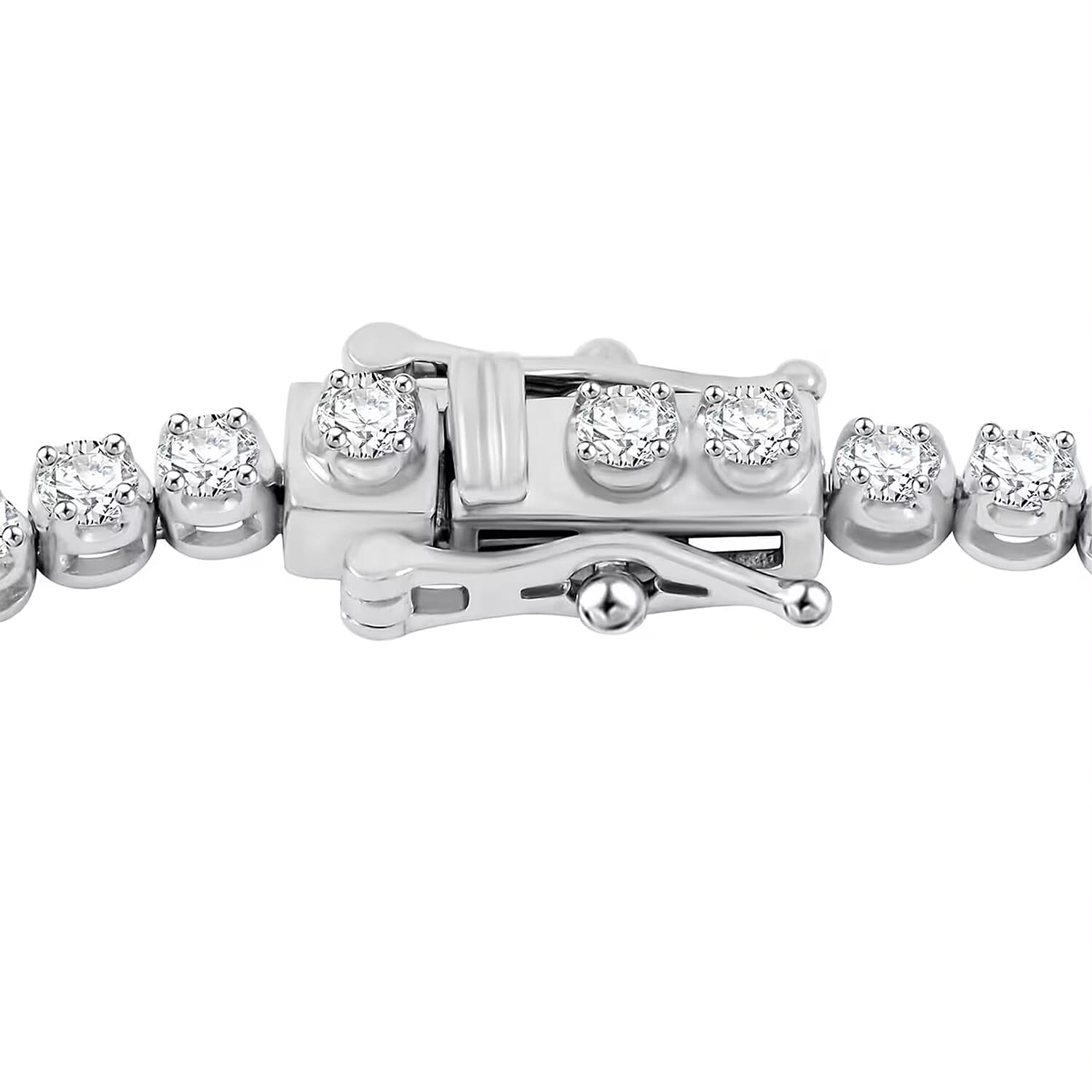 Luxuriant Lab Grown Diamond G SI 3.00 ctw Bracelet in Sterling Silver (7.00 In)