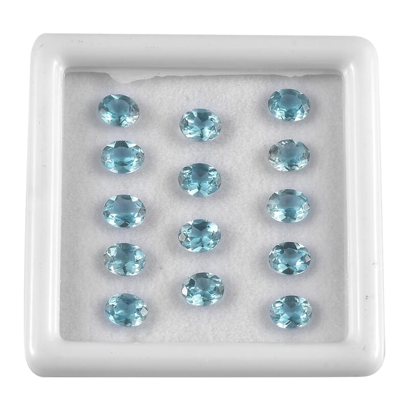 Blue Apatite Assoterd Box (Ovl 5x4 mm) 5.00 ctw Loose Gemstone