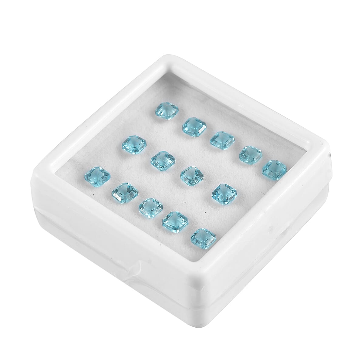 Blue Apatite Assoterd Box (Oct 4x4 mm) 5.00 ctw Loose Gemstone