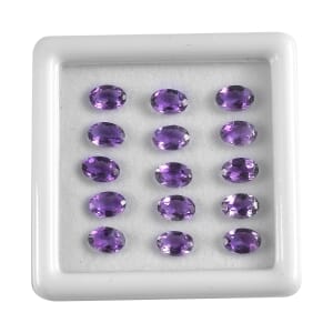 AA Moroccan Amethyst Assorted Box (Ovl 6x4 mm) 6.00 ctw Loose Gemstone