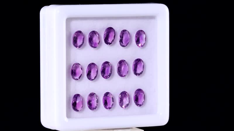 AA Moroccan Amethyst Assorted Box (Ovl 6x4 mm) 6.00 ctw Loose Gemstone