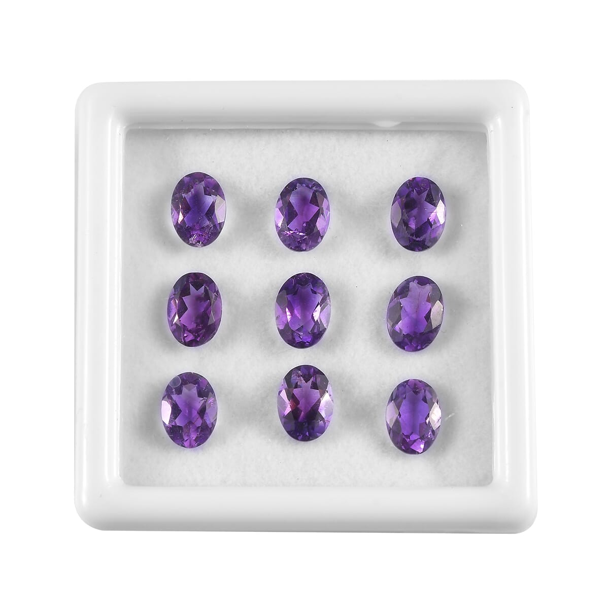 AA Moroccan Amethyst Assorted Box (Ovl 7x5 mm) 6.00 ctw Loose Gemstone image number 0
