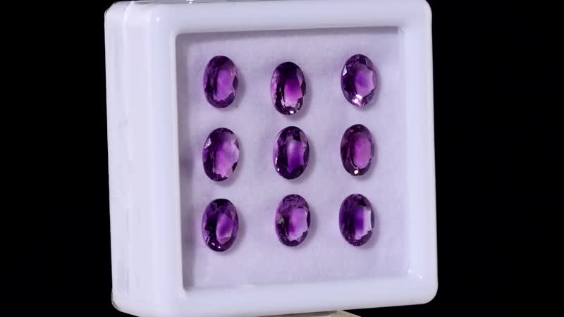 AA Moroccan Amethyst Assorted Box (Ovl 7x5 mm) 6.00 ctw Loose Gemstone