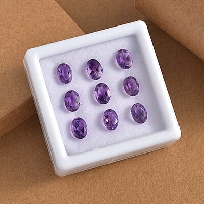 AA Moroccan Amethyst Assorted Box (Ovl 7x5 mm) 6.00 ctw Loose Gemstone