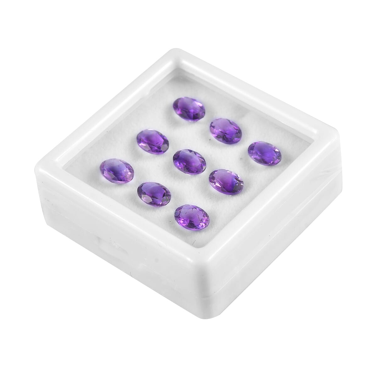 AA Moroccan Amethyst Assorted Box (Ovl 7x5 mm) 6.00 ctw Loose Gemstone image number 2