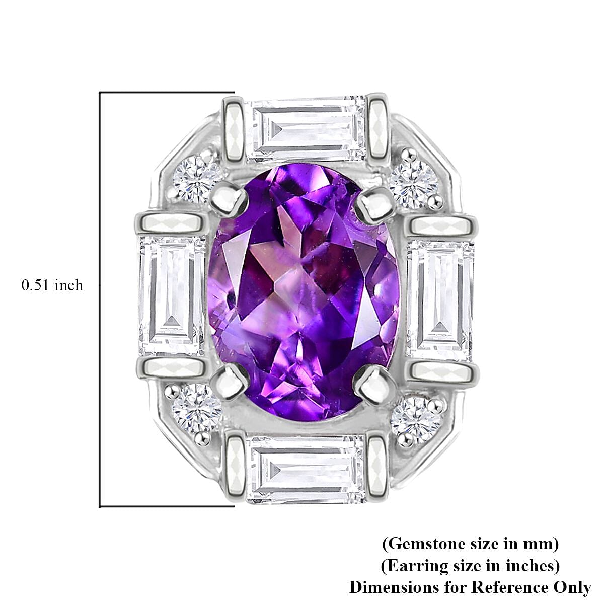 D'Joy Moroccan Rose and White Topaz 3.70 ctw Art Deco Earrings in Platinum Over Sterling Silver