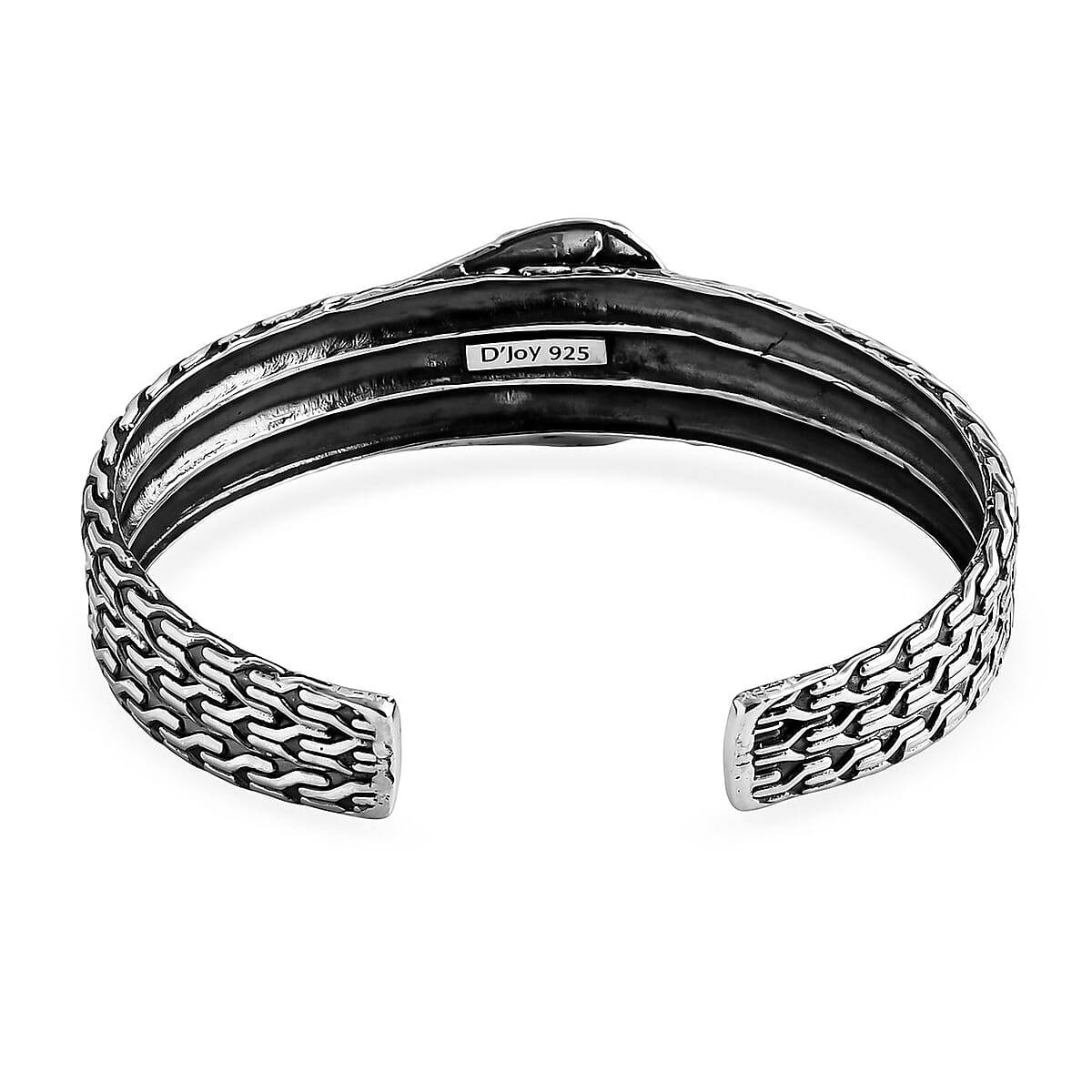 D'Joy Bali Legacy Tulang Naga Buckle Cuff Bracelet in Sterling Silver (7.25 In) 30.80 Grams image number 4