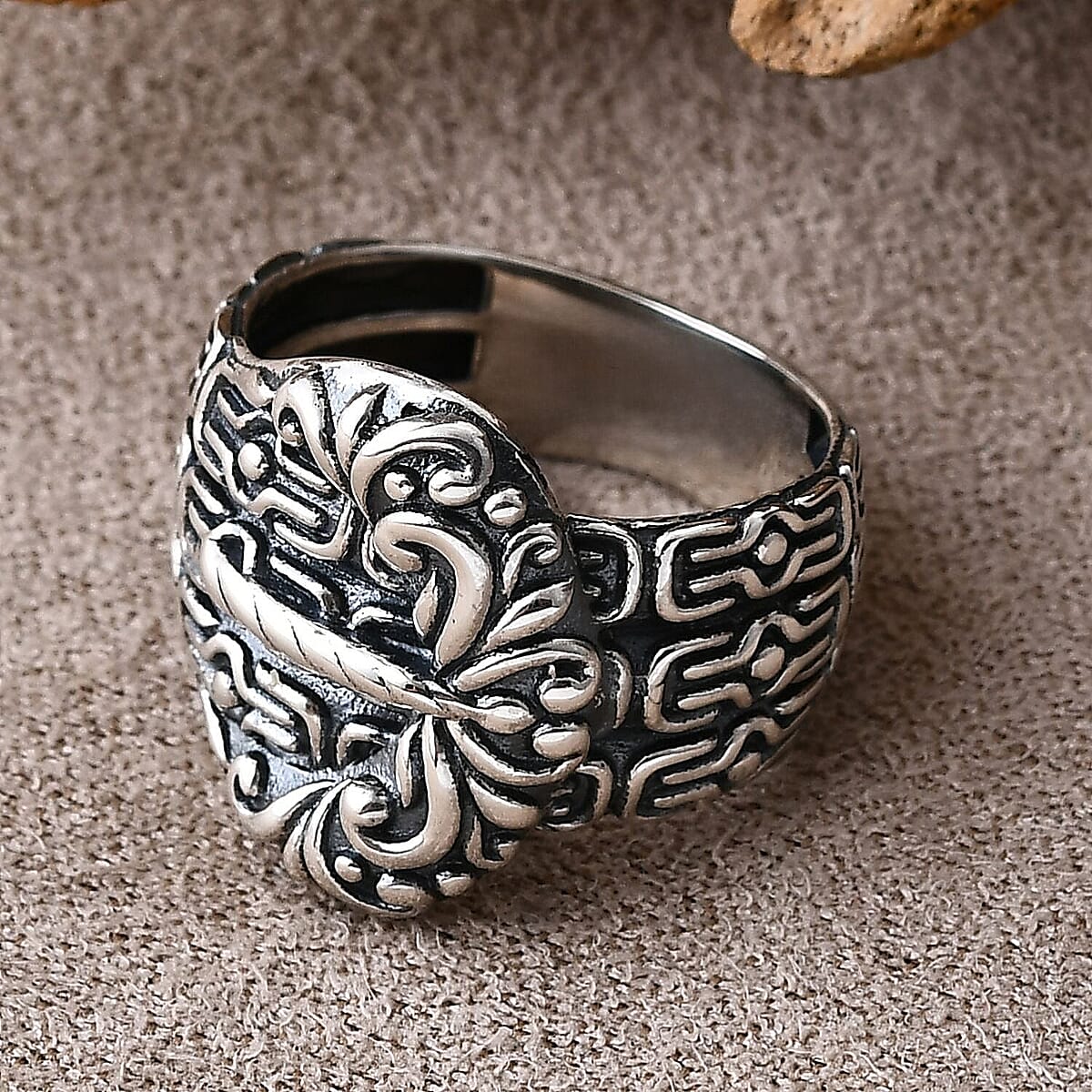 D'Joy Bali Legacy Borobudur Buckle Ring in Sterling Silver (Size 10.0) image number 1