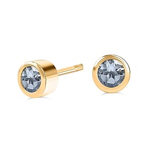 Mangoro Aquamarine 0.50 ctw Earrings in Vermeil YG Over Sterling Silver