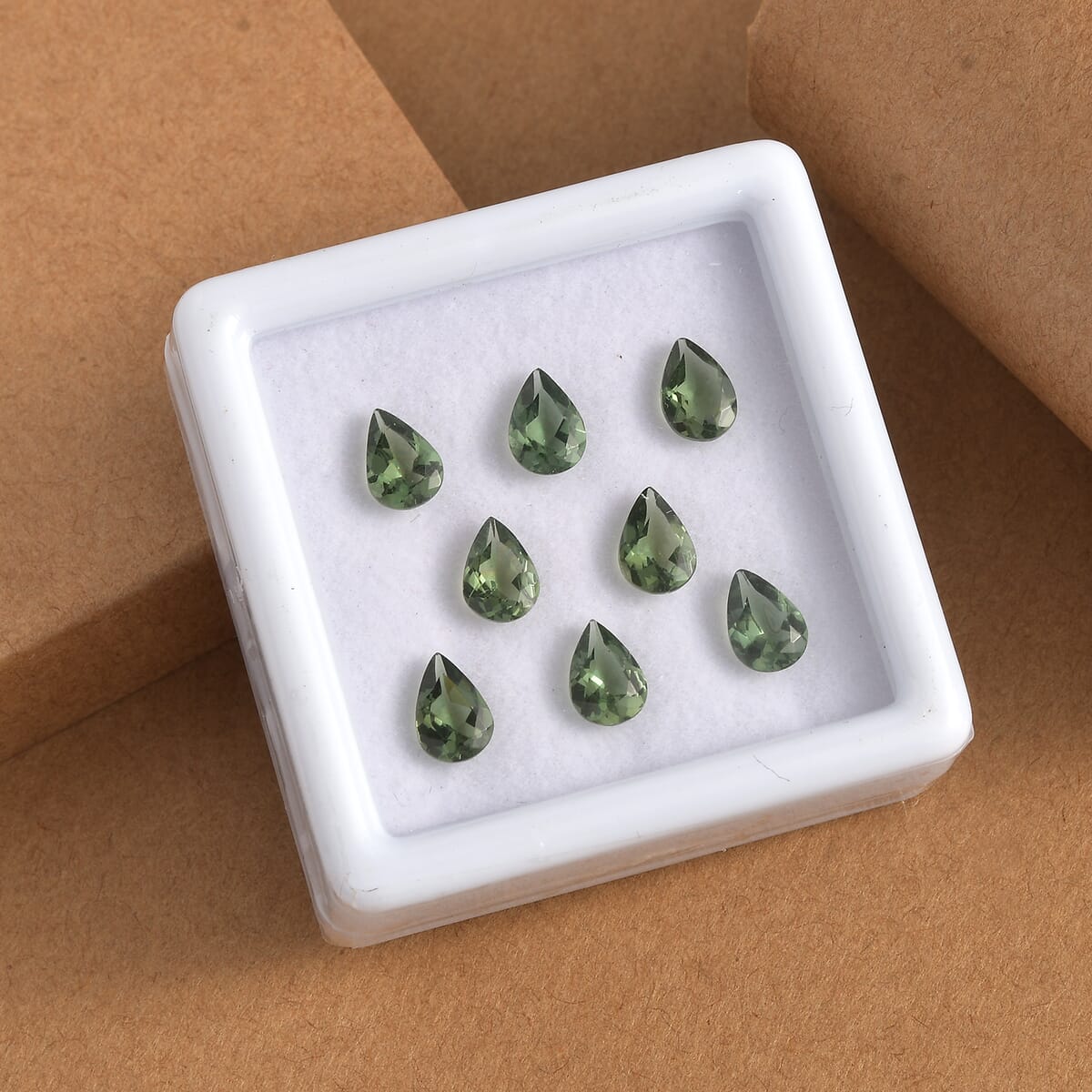 Malagasy Pine Apatite Assorted Box (Pear 7x5 mm) 5.00 ctw Loose Gemstone image number 1