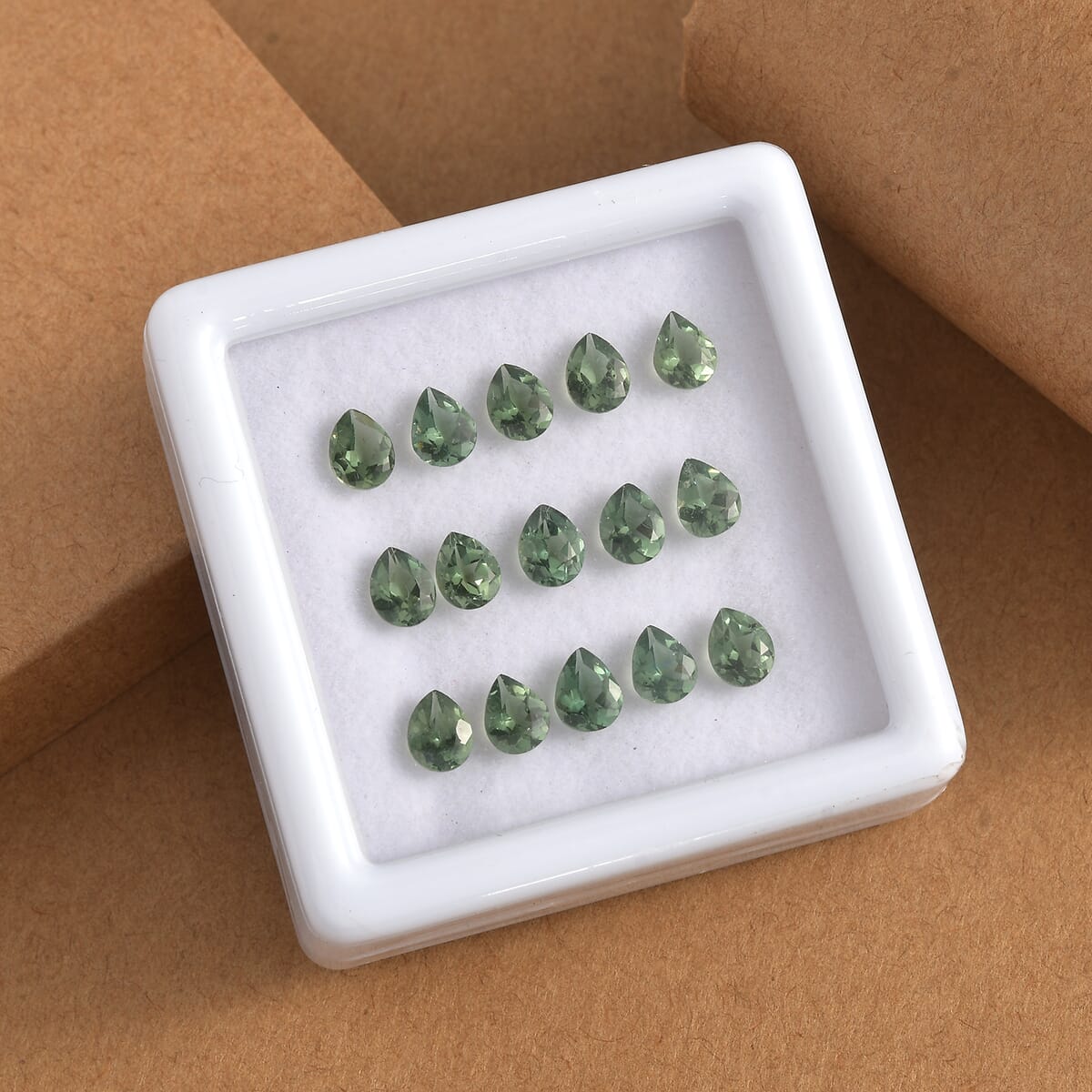 Malagasy Pine Apatite Assorted Box (Pear 5x4 mm) 5.00 ctw Loose Gemstone image number 1