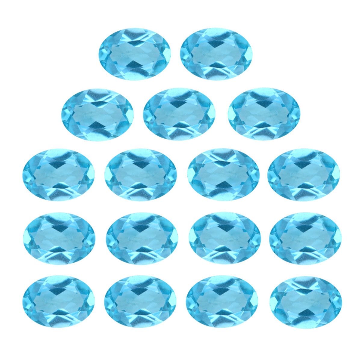 Blue Apatite Assoterd Box (Ovl 4x3 mm) 3.00 ctw Loose Gemstone image number 0