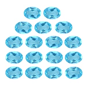 Blue Apatite Assoterd Box (Ovl 4x3 mm) 3.00 ctw Loose Gemstone