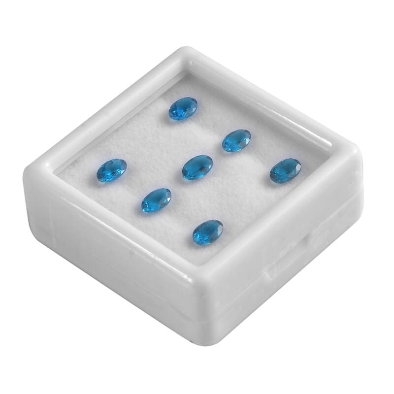 AA Malgache Neon Apatite Assorted Box (Ovl 6x4 mm) 3.00 ctw Loose Gemstone