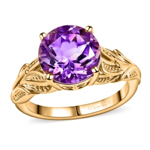 Moroccan Rose 3.70 ctw Celestial Bloom Ring in 18K Vermeil Yellow Gold Over Sterling Silver (Size 10.0)