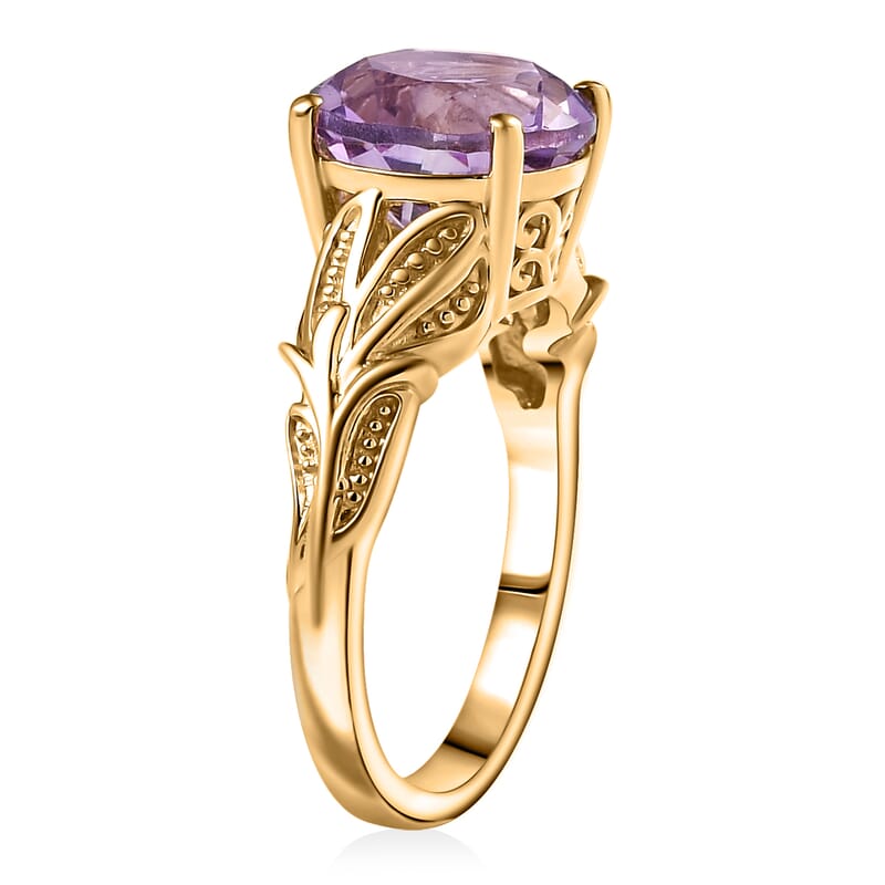 D'Joy Moroccan Rose 3.70 ctw Celestial Bloom Ring in 18K Vermeil Yellow Gold Over Sterling Silver (Size 10.0)