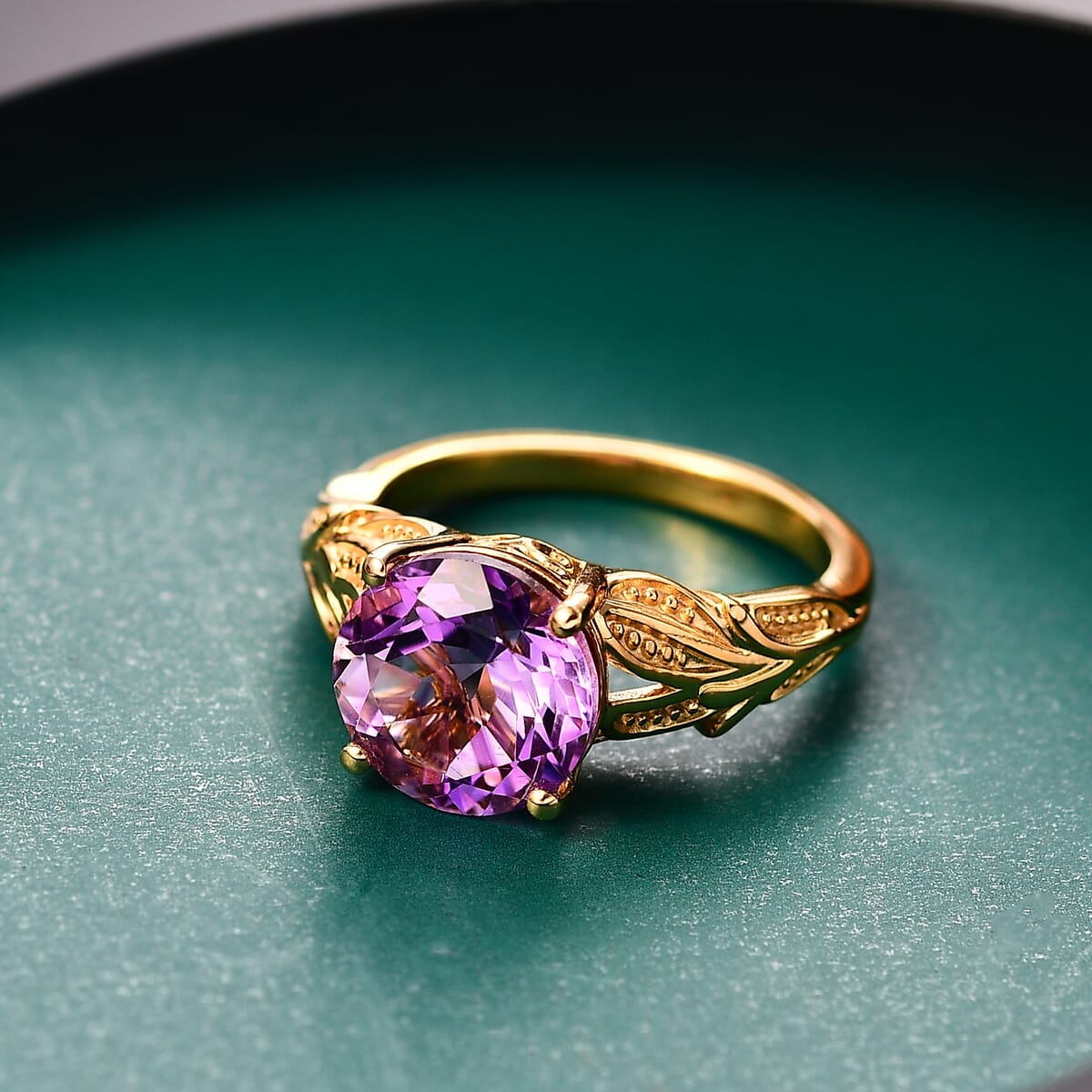 D'Joy Moroccan Rose 3.70 ctw Celestial Bloom Ring in 18K Vermeil Yellow Gold Over Sterling Silver (Size 6.0) image number 1