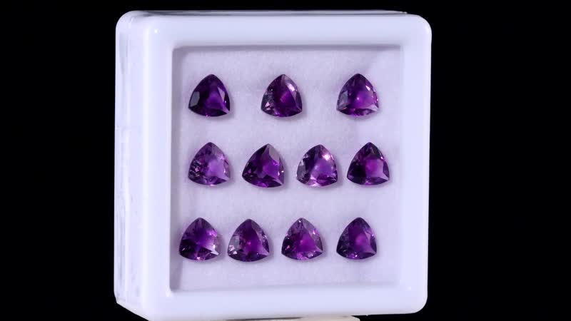 AA Moroccan Amethyst Assorted Box (Trl 6 mm) 6.00 ctw Loose Gemstone