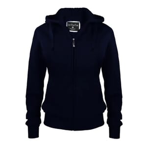 Hanton Navy Sherpa Lined Zip Front Hoodie - M