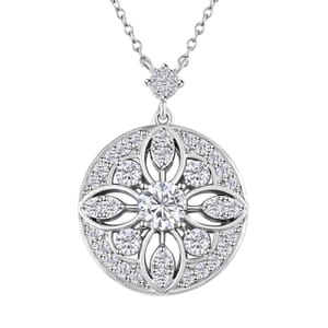 Clarte Celestial Collection Moissanite 2.00 ctw Necklace in Sterling Silver 18 Inches