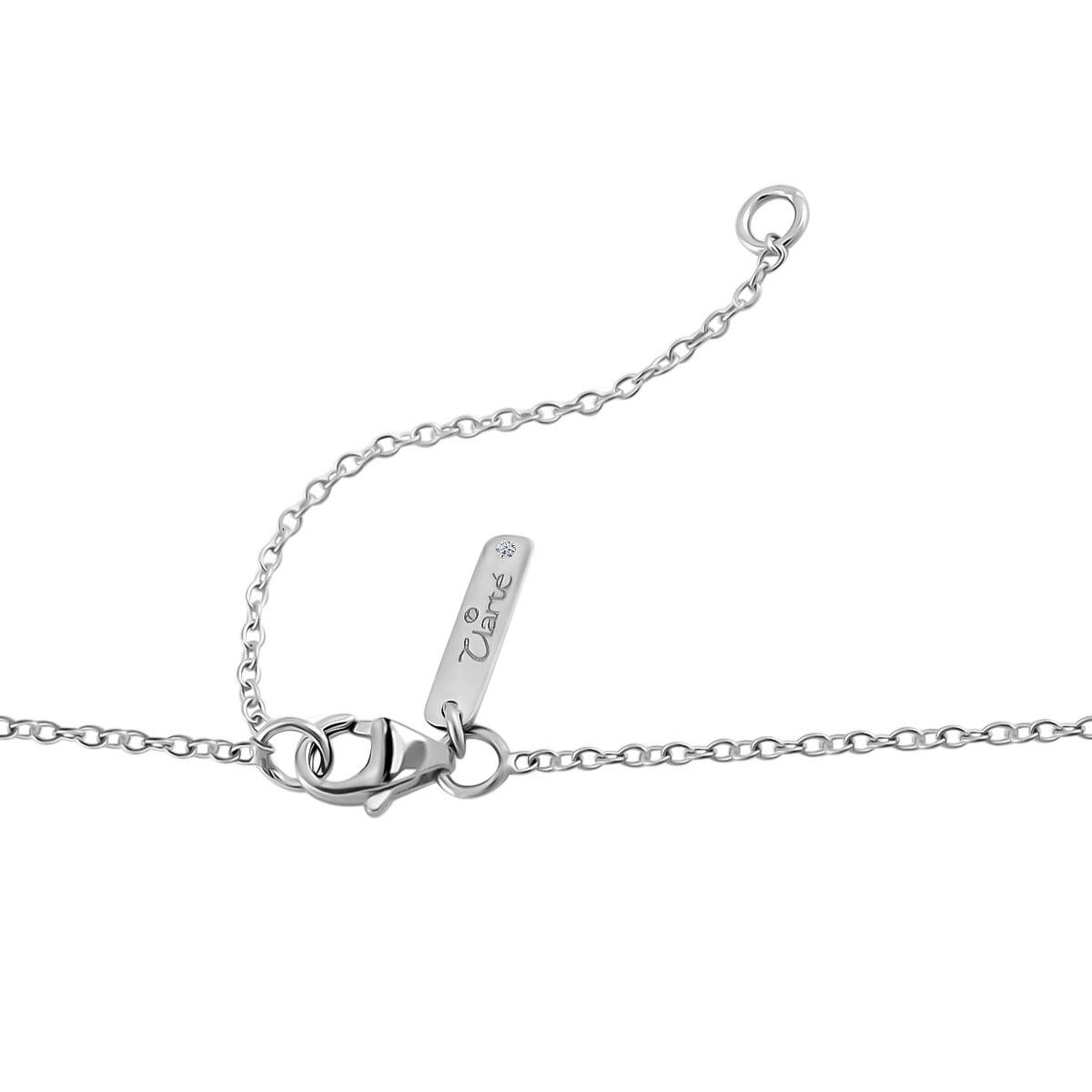 Clarte Celestial Collection Moissanite 2.00 ctw Necklace in Sterling Silver 18 Inches image number 4