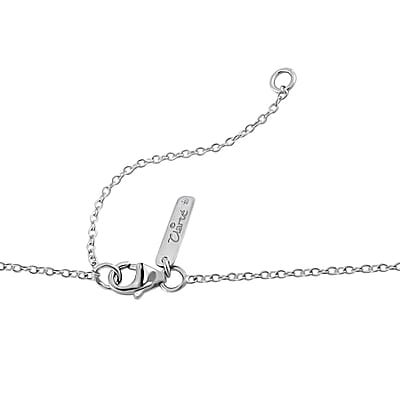 Clarte Celestial Collection Moissanite 2.00 ctw Necklace in Platinum Over Sterling Silver 18 Inches