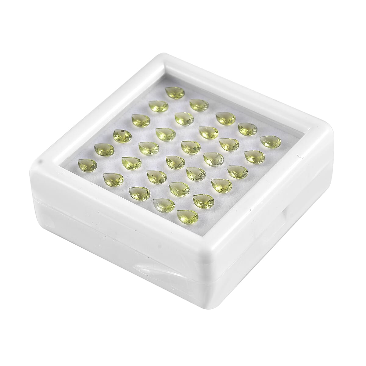AA Peridot Arizona Assorted Box (Pear 5x4 mm) 10.00 ctw Loose Gemstone