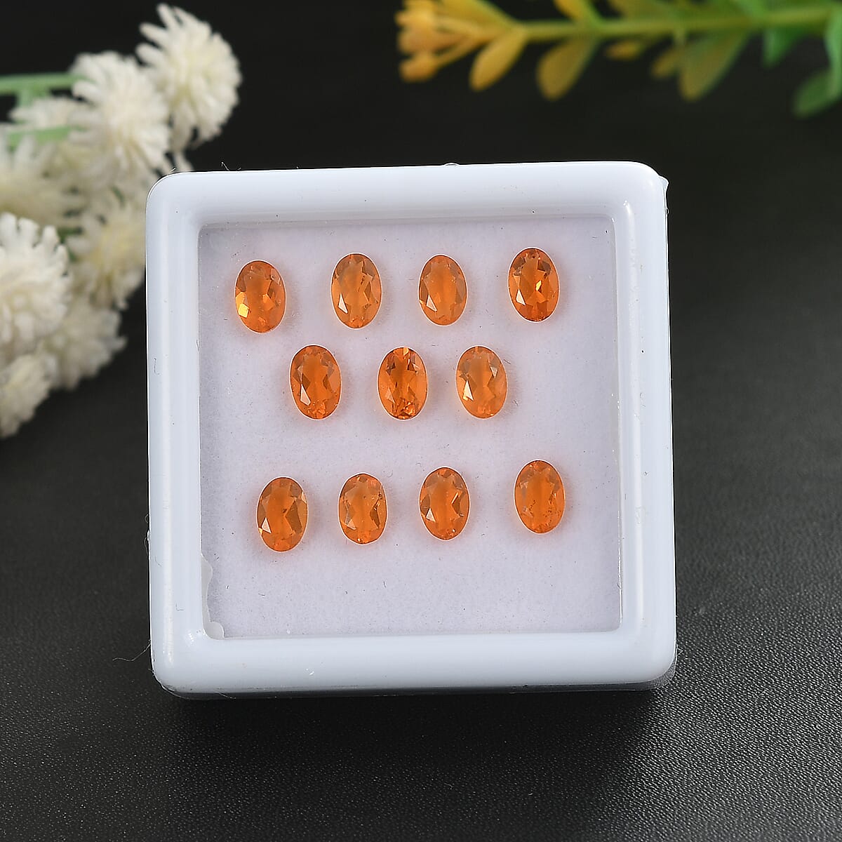 Fire Opal Assorted Box (Ovl 6x4 mm) 3.00 ctw image number 1