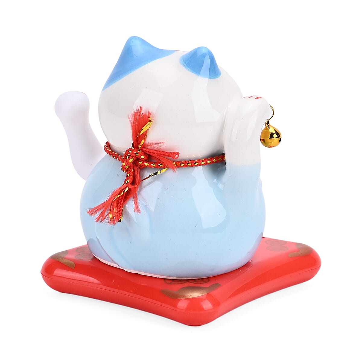 Ceramic Solar Money Cat Decoration - Wealth from Everywhere image number 3