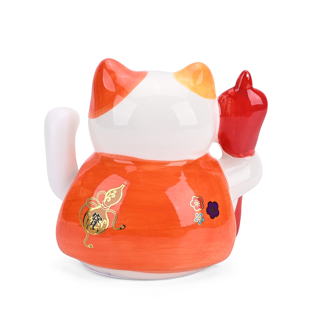 Ceramic Money Cat Decoration Shengyixinlong - Bring In Wealth & Treasure (2xAAA Not Included) image number 5
