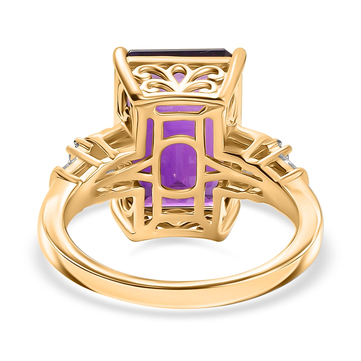 Buy D'Joy AAA Lusaka Amethyst and Moissanite 7.40 ctw Art